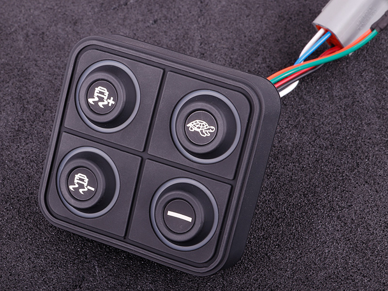 MaxxECU CAN keypad (4 keys) multi color LED