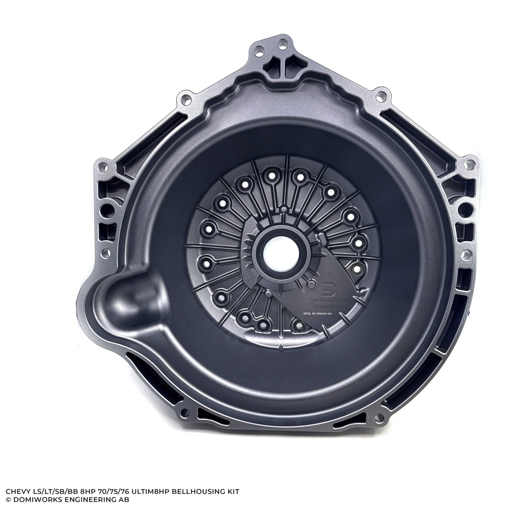 Domiworks Chevy LS/LT/SB/BB Ultim8HP Bellhousing kit - LS 8-bolt