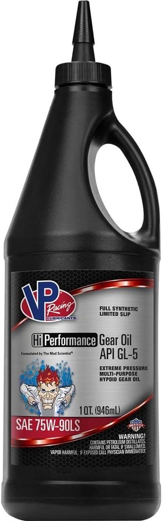 [VP-2885] VP HI PERF FULL SYN GL-5/LS SAE 75W-90 GEAR OIL QT
