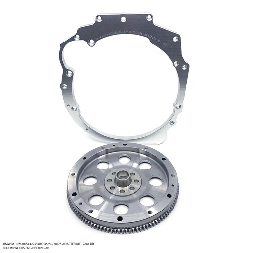 [DOMIWORKS-21002005] Domiworks BMW M10/M30/S38/S14 to 8HP70 N57 - Zero Tilt Adapter Kit